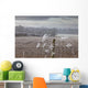 Frost-Covered Rural Field Wall Mural