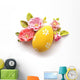 Easter Egg and Flowers Wall Decal