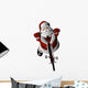 Bmx Santa Wall Decal