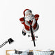Bmx Santa Wall Decal