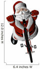 Bmx Santa Wall Decal