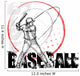 baseball circle poster background Wall Decal