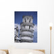 People On Top Of Leaning Tower Of Pisa Wall Mural