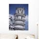 People On Top Of Leaning Tower Of Pisa Wall Mural