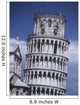 People On Top Of Leaning Tower Of Pisa Wall Mural