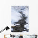 Open Running Creek With Snow Covered Banks And Frost On The Trees Wall Mural