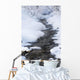 Open Running Creek With Snow Covered Banks And Frost On The Trees Wall Mural