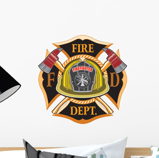 Fire Department Cross Wall Decal
