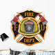 Fire Department Cross Wall Decal