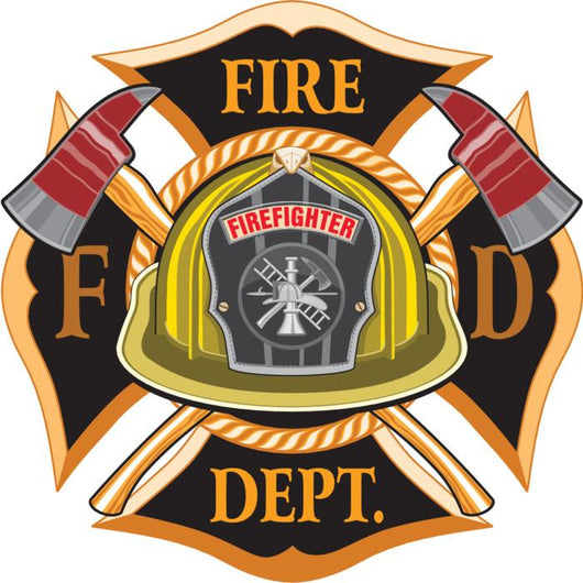 Fire Department Cross Wall Decal