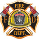 Fire Department Cross Wall Decal