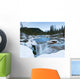 Partially Frozen Waterfall In The Canadian Rockies Wall Mural