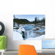 Partially Frozen Waterfall In The Canadian Rockies Wall Mural