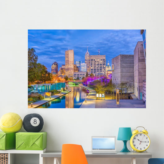 Indianapolis Indiana USA over Wall Decal