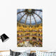 High View Of The Domed Central Area Of Galeries Lafayette Wall Mural