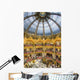 High View Of The Domed Central Area Of Galeries Lafayette Wall Mural