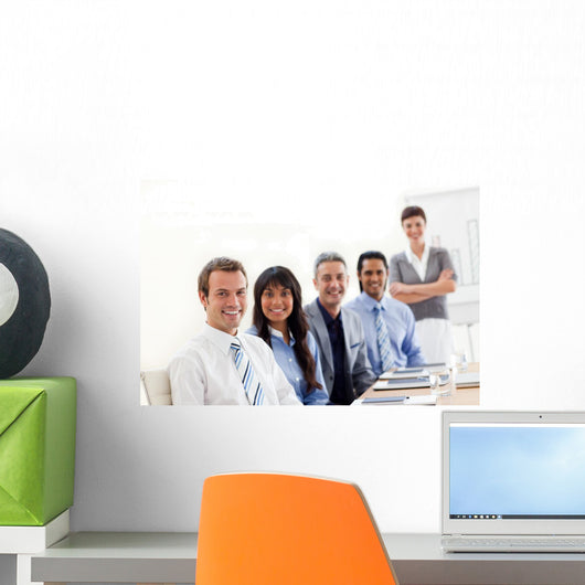 Business Group Showing Ethnic