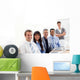 Business Group Showing Ethnic