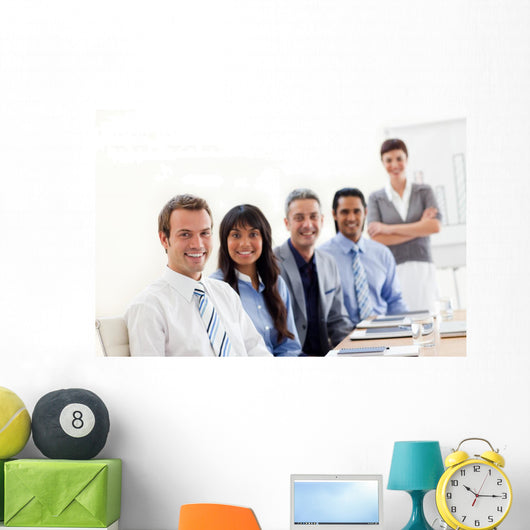 Business Group Showing Ethnic