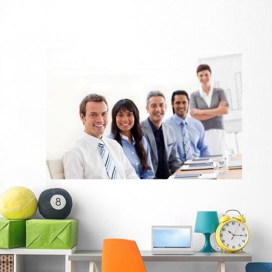 Business Group Showing Ethnic