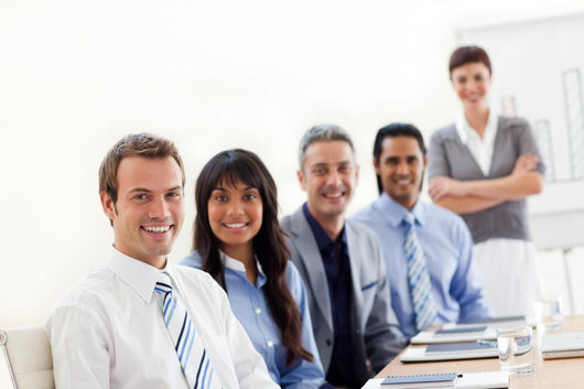 Business Group Showing Ethnic