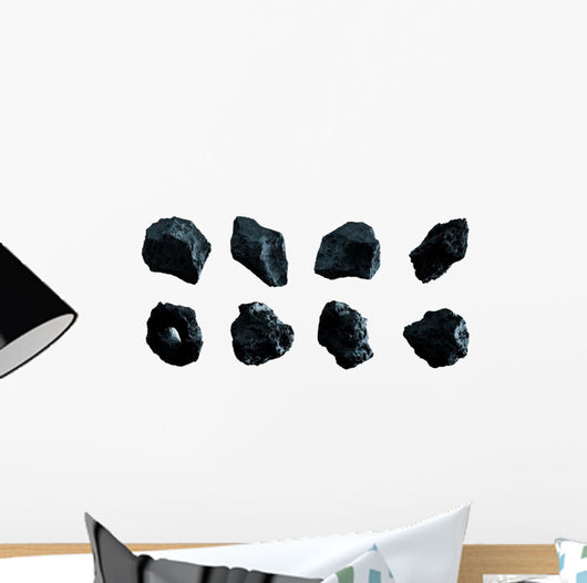 Dark Matter Rocks Dark Matter Rock Asteroids Wall Decal Sticker Set - WallMonkeys.com ...
