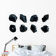 Dark Matter Rock Asteroids Wall Decal Sticker Set