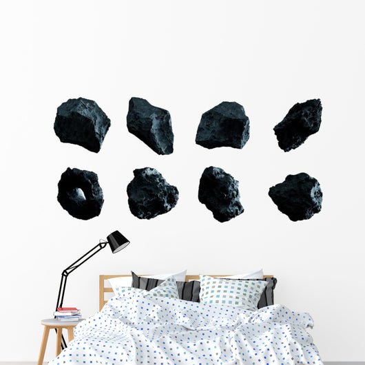 Dark Matter Rocks Dark Matter Rock Asteroids Wall Decal Sticker Set - WallMonkeys.com ...