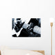 African American man playing guitar Wall Mural
