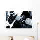 African American man playing guitar Wall Mural