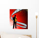 Saxophone player on film reel background Wall Mural