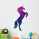 Purple Sunset Watercolor Unicorn Wall Decal