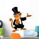 Pointing monkey Wall Decal