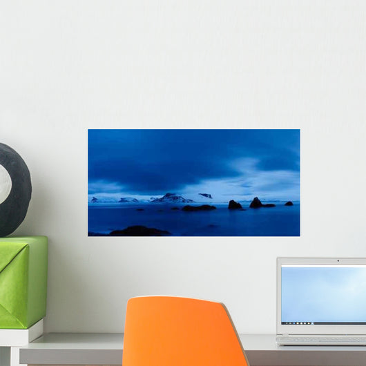 Twilight Scenery Antarctica Midnight Wall Decal