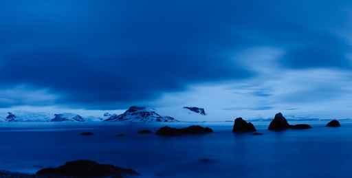 Twilight Scenery Antarctica Midnight Wall Decal