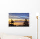 Sunrise Through Morning Fog Wall Mural