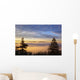 Sunrise Through Morning Fog Wall Mural