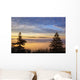 Sunrise Through Morning Fog Wall Mural
