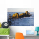 Sun Shining On The Rocks At Sunrise At Ecola State Park Wall Mural