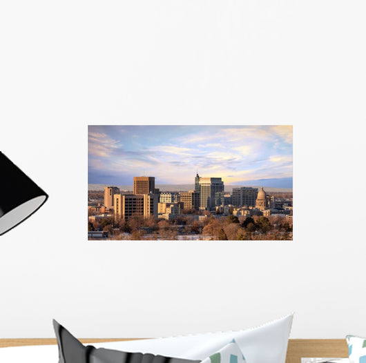 Morning Sunlight City Skyline Wall Decal