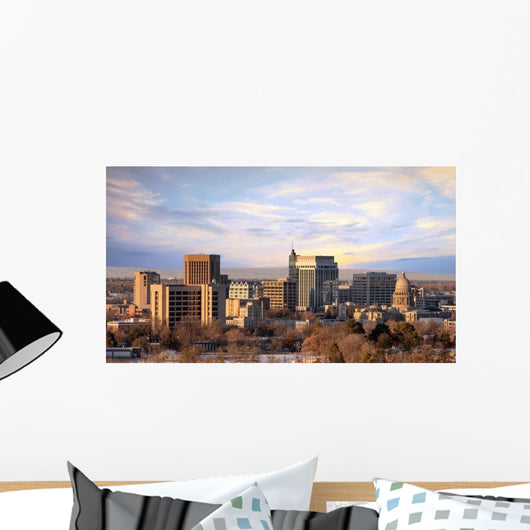 Morning Sunlight City Skyline Wall Decal