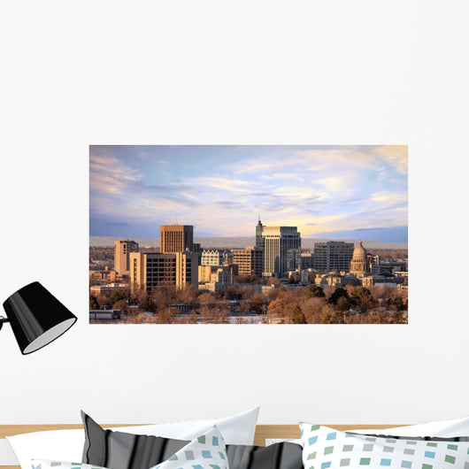Morning Sunlight City Skyline Wall Decal
