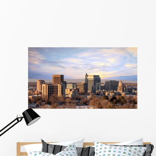 Morning Sunlight City Skyline Wall Decal