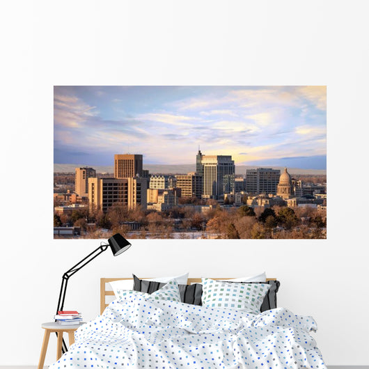 Morning Sunlight City Skyline Wall Decal