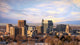Morning Sunlight City Skyline Wall Decal