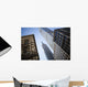 Tilt shift lens image - looking up at Sykscrapers in Manhattan Wall Mural