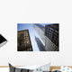 Tilt shift lens image - looking up at Sykscrapers in Manhattan Wall Mural