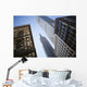 Tilt shift lens image - looking up at Sykscrapers in Manhattan Wall Mural