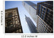 Tilt shift lens image - looking up at Sykscrapers in Manhattan Wall Mural