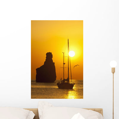 Ibiza Spain Wall Mural shown on a wall
